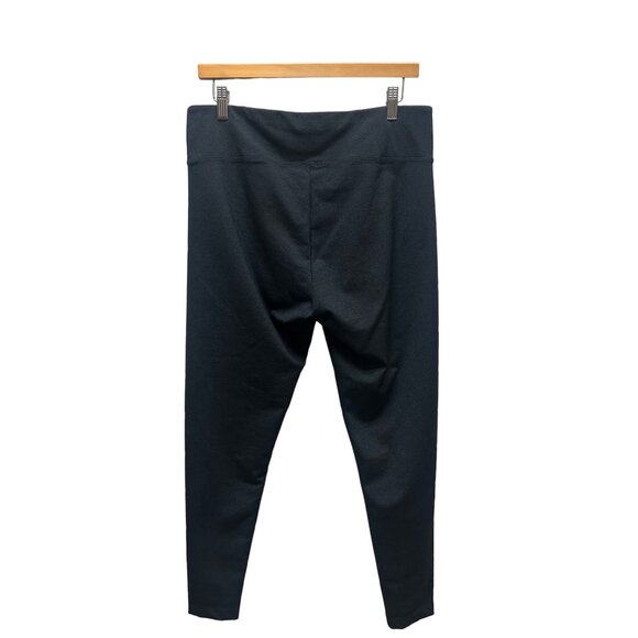 Matty M Dark Gray Ponte Stretch Leggings - Picture 3 of 4